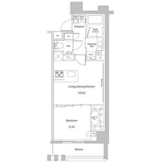 ザ・パークハビオ文京江戸川橋【8階】の間取り