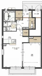 Re.TSURUTA B【1階】の間取り