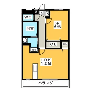 フェアリーミスト【2階】の間取り