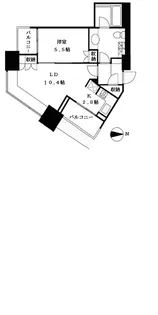 高輪ザ レジデンス【4階】の間取り