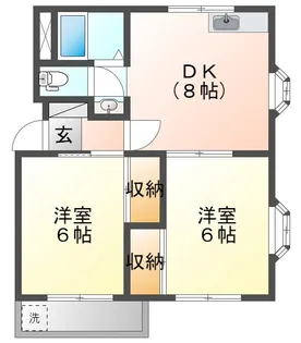 東京都日野市新井1【アパート】の間取り