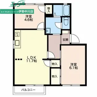 レーベンハイム【1階】の間取り