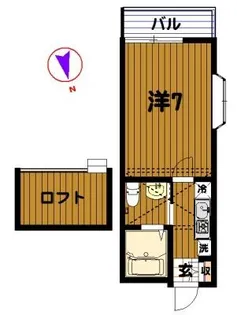 神奈川県横浜市神奈川区泉町【アパート】の間取り