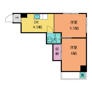 高野ビル【4階】の間取り