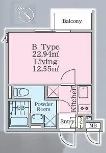 PASEO西新宿五丁目II【3階】の間取り