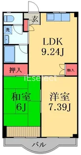 UKマンション【2階】の間取り