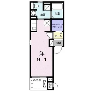 パレ・ニューみやの III【2階】の間取り