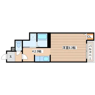 上野ハイツ【1階】の間取り