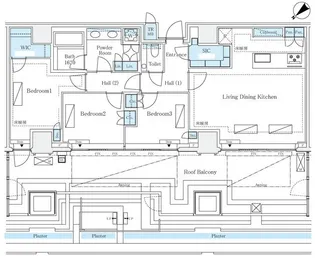 三田ガーデンヒルズ ウエストヒル【7階】の間取り