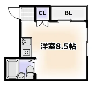 シティKY【4階】の間取り