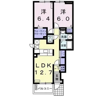 サウスメゾン ゆい【1階】の間取り