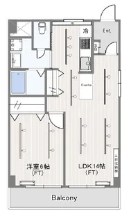 ケイハウス西館【4階】の間取り