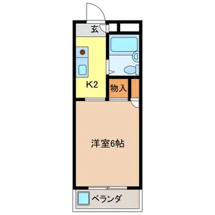 コーポMAS【2階】の間取り