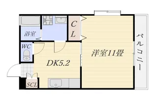 クレール【1階】の間取り