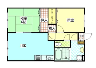 サンセール石川【1階】の間取り