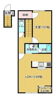 ドゥオ【2階】の間取り