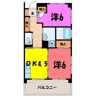 クオリティプラザ内山【7階】の間取り