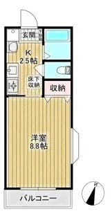 ハイムメヌエット【1階】の間取り