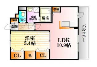 ビータス千代田I【1階】の間取り