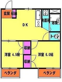 メゾンドール2番館【1階】の間取り