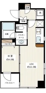 カスタリア高輪台【5階】の間取り
