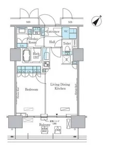 HARUMIFLAG PORT VILLAGE C棟【4階】の間取り