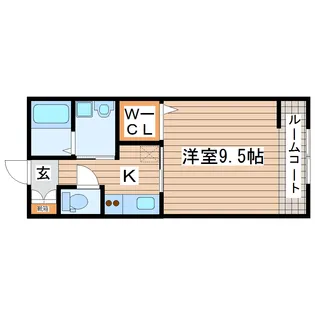 ソレアード愛宕【1階】の間取り