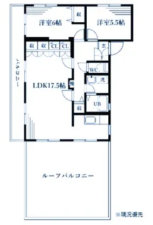 ブルーメンハイツ【4階】の間取り
