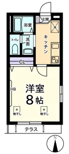 メゾンボヌール【2階】の間取り