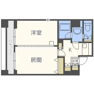 ISM中之島レジデンス【9階】の間取り