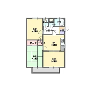 ハッピーハウスII【2階】の間取り