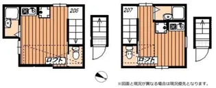 コンフォートテラス三鷹【2階】の間取り