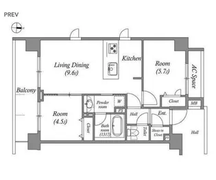 エミリブ下落合【4階】の間取り