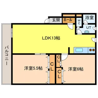 ミレニューム21【3階】の間取り