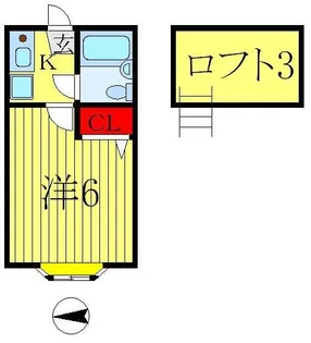 ラグリオス金町【2階】の間取り