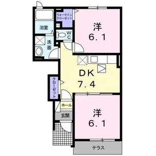 TM・ビレッジII【1階】の間取り