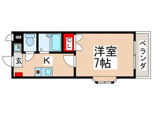 61ビル【2階】の間取り