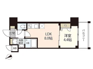 S-RESIDENCE鶴見町altano【2階】の間取り
