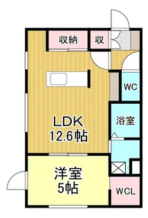 ノルフィーノセラI【1階】の間取り