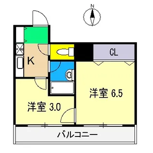 カーサグラン高知【4階】の間取り