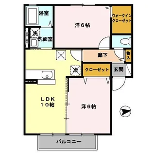 モアリエII号館【1階】の間取り