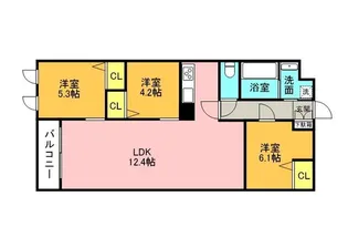 THE BELUGA 世田谷 RESIDENCE【1階】の間取り