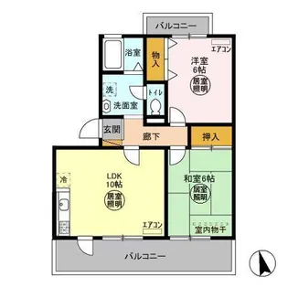 トリニシティ壱番館【1階】の間取り