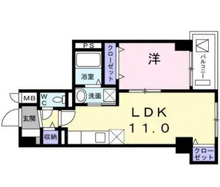 シーザスパレス錦糸町【7階】の間取り