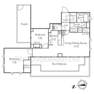 ザ・パークハウス浜田山季の杜【5階】の間取り