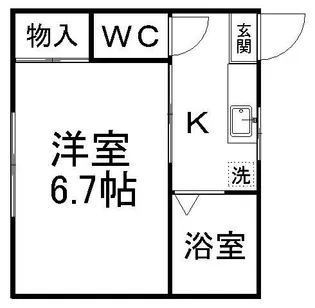山岸ハイツ【1階】の間取り