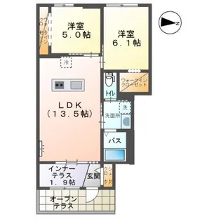 デパール II【1階】の間取り