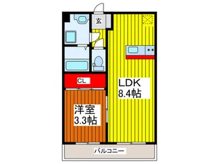 エクセレンテ蕨【3階】の間取り