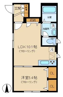 フェリーチェ三宿(フェリーチェ ミシュク)【1階】の間取り