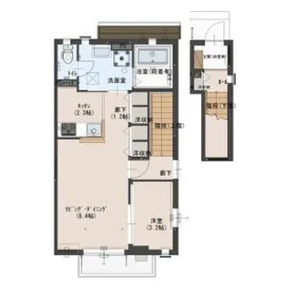 ファミーユ東峰B【2階】の間取り